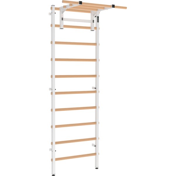 Drabinka gimnastyczna 240x80 cm z drążkiem do ćwiczeń EH-DG05 + DA29 Endorfit - biała
