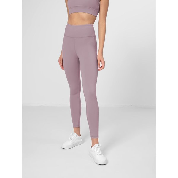 Legginsy damskie AW22 TFTIF003 Outhorn - fioletowe