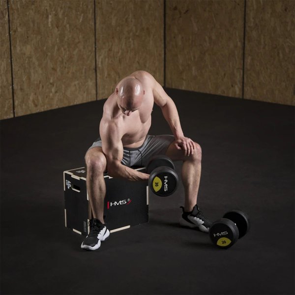 Skrzynia plyometryczna drewniana, crossfit DSCO3 HMS