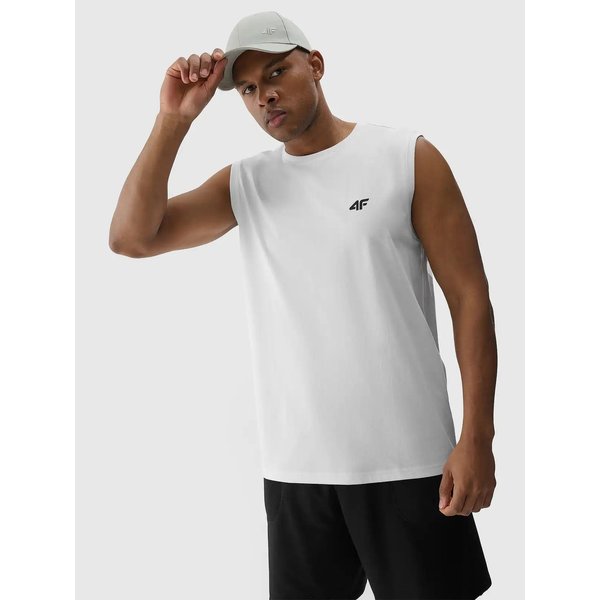 Bezrękawnik męski TSLEM125 4F - biały