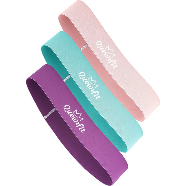 Zestaw gum materiałowych do ćwiczeń Hip Band 3szt Queenfit