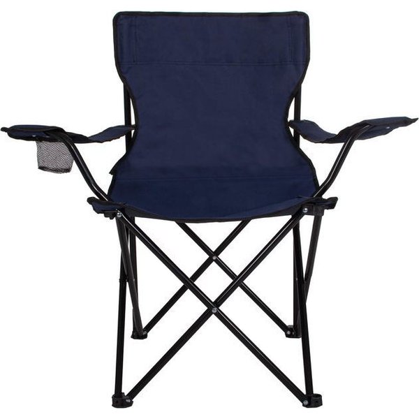 Krzesło turystyczne składane Springos - granatowe