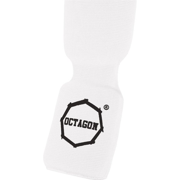 Ochraniacze piszczeli na goleń i stopę Basic Octagon - white
