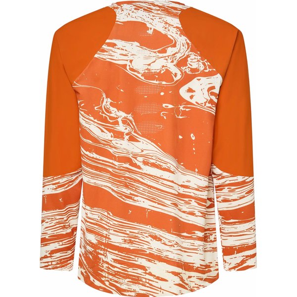 Longsleeve rowerowy męski Seeker Airline LS Oakley - Duality Swirl White/Brown