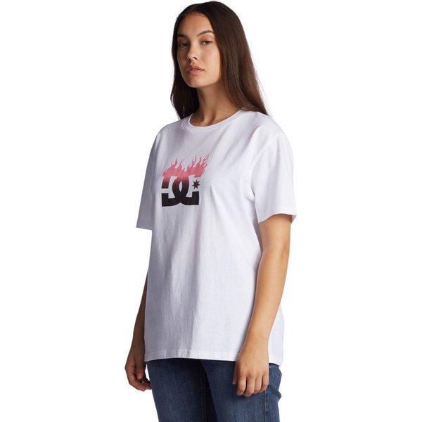 Koszulka damska Star Flame DC Shoes - white