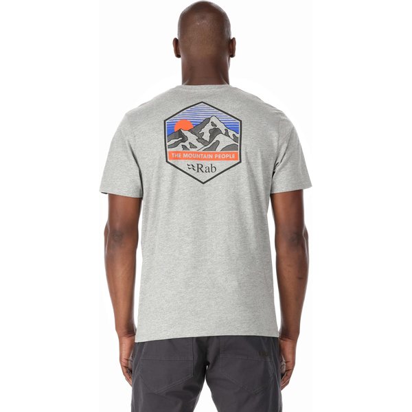 Koszulka męska Stance Mountain Peak Tee Rab - Grey Marl