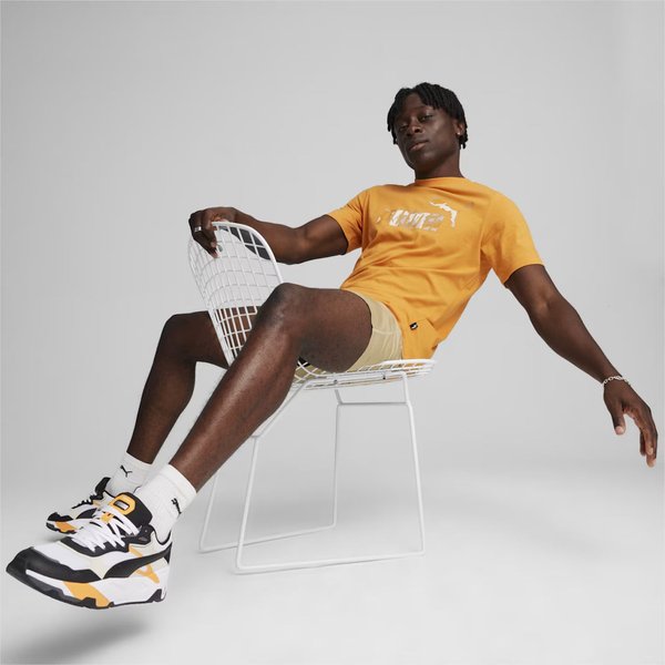 Koszulka męska Ess+ Camp Graphic Tee Puma - Ginger Tea