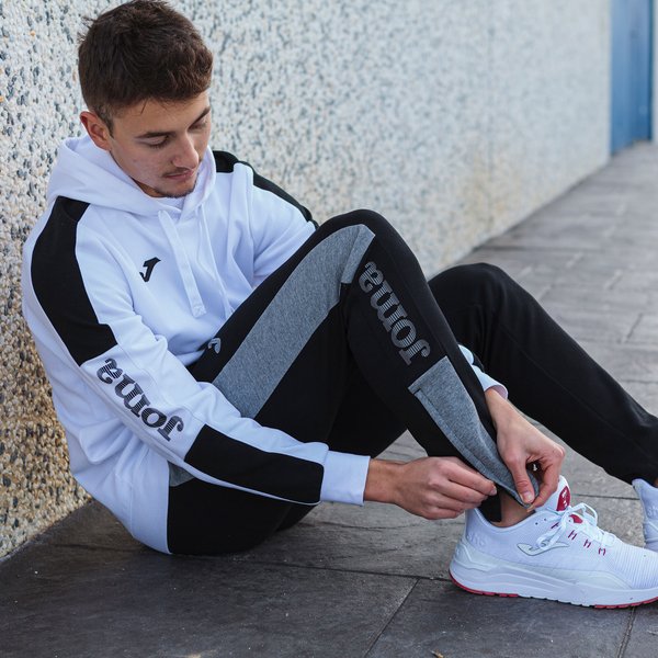 Bluza męska Street Hoodie Joma - melange gray black