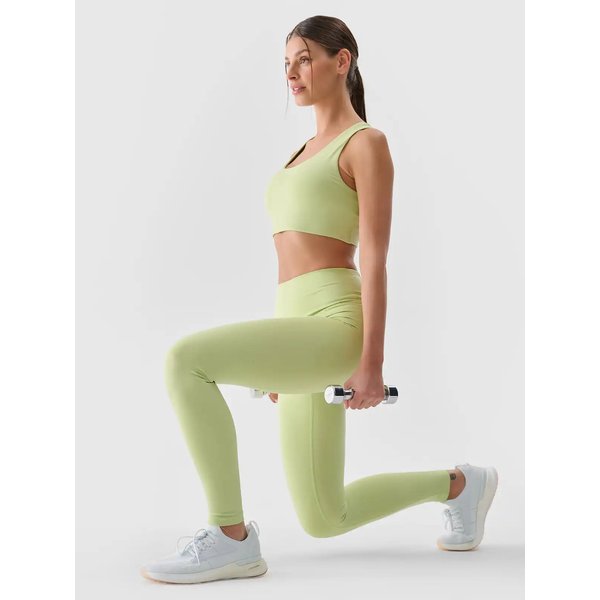 Biustonosz sportowy damski USBAF152 4F - jasna zieleń