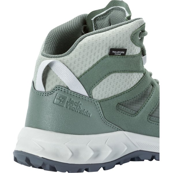 Buty trekkingowe Woodland 2 Texapore Mid Wm's Jack Wolfskin - zielone