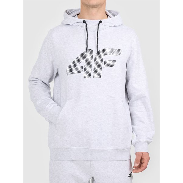 Bluza męska M2548 4F - chłodny jasny szary melanż