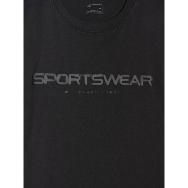 Koszulka męska TTSHM2962 4F - głęboka czerń