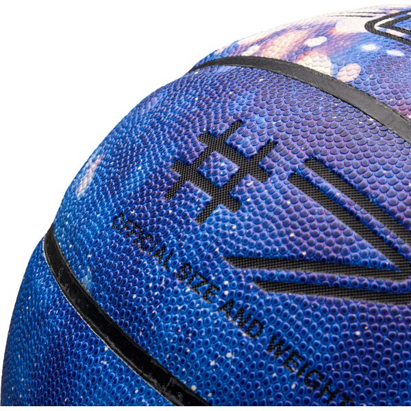 Piłka do koszykówki Fluo 7 Meteor - niebieski/biały