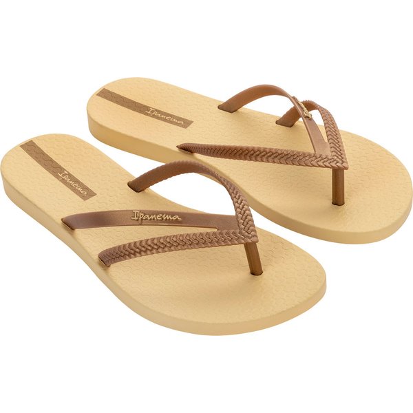Klapki, japonki Bossa Fem Ipanema - złote