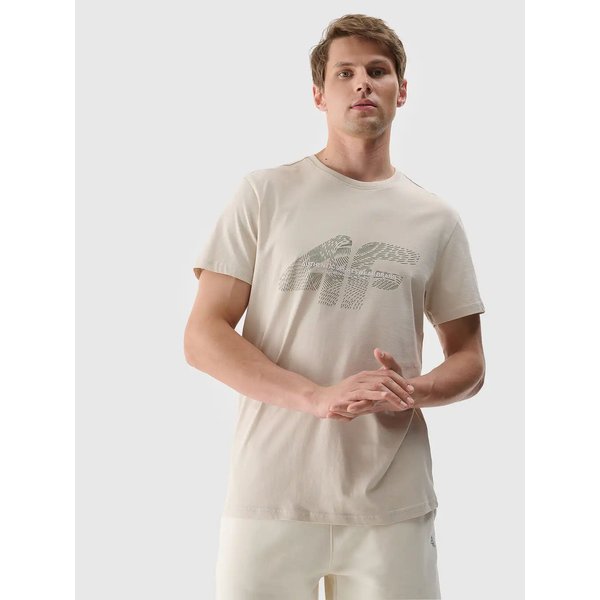 Koszulka męska TTSHM2004 4F - kremowy