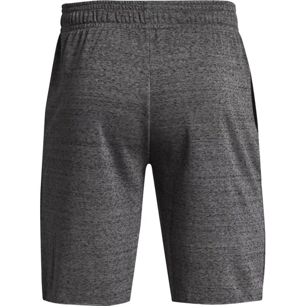 Spodenki męskie Rival Terry Under Armour - Castlerock Light Heather/Onyx White