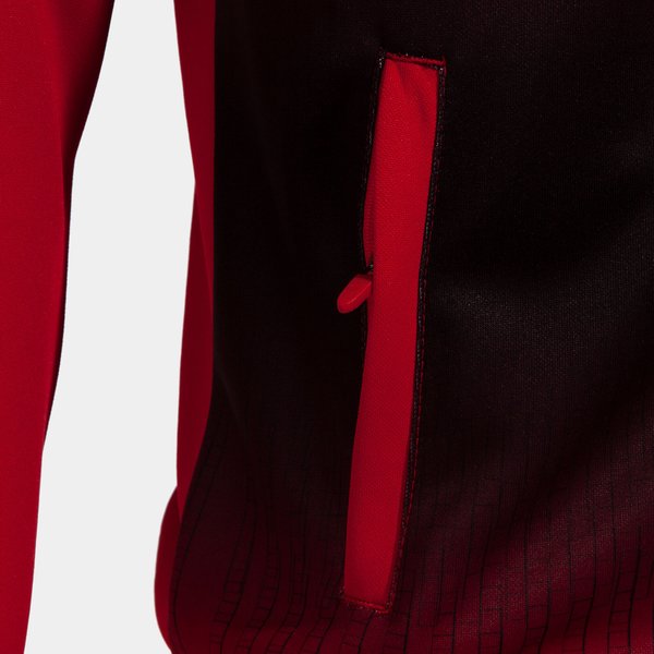 Bluza męska Tiger V Zip-Up Hoodie Joma - red black