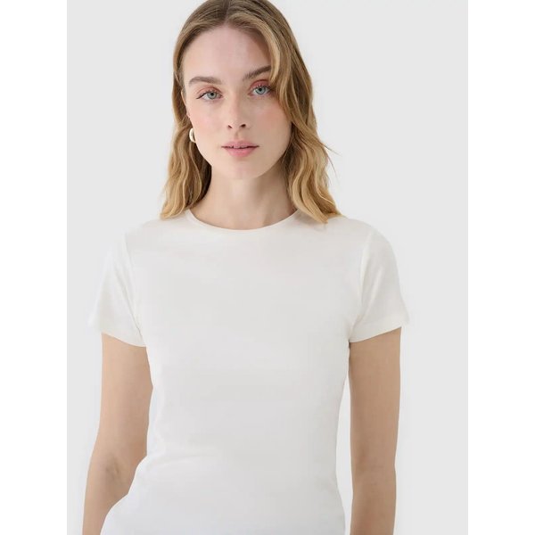 Koszulka damska TTSHF1995 4F - złamana biel