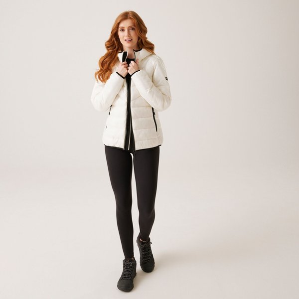 Kurtka puchowa damska Heatherly Regatta - blanc de blanc