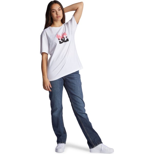 Koszulka damska Star Flame DC Shoes - white