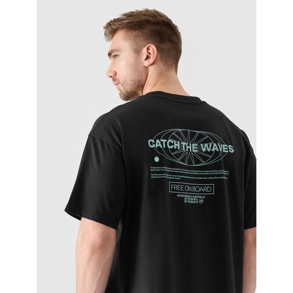 Koszulka męska TTSHM2535 4F - głęboka czerń