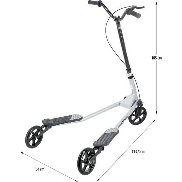 Hulajnoga Fliker FL180 Nils - czarna/srebrna