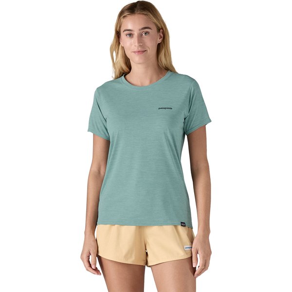 Koszulka damska Capilene Cool Daily Graphic Design Patagonia - Boardshort Logo: Thermal Blue X-Dye