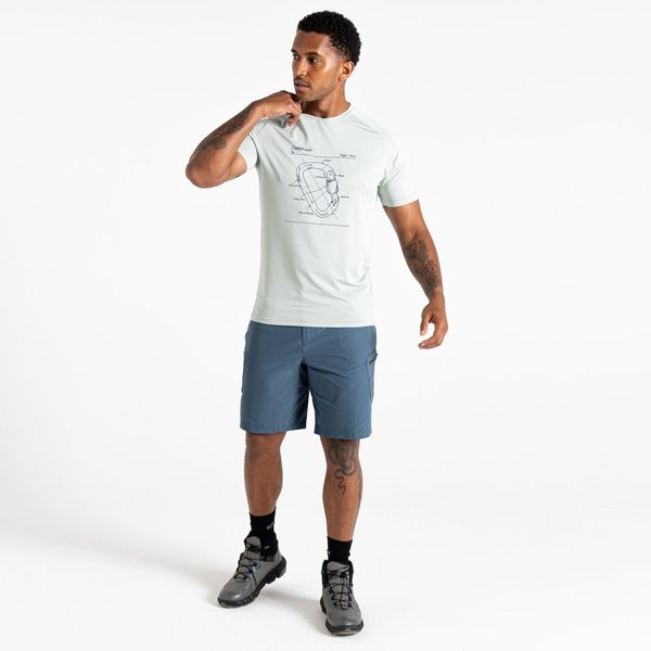 Koszulka męska Tech II Tee Dare2B - Aqua Grey