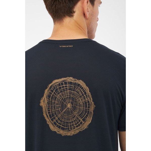 Koszulka męska Rune Bamboo Man Viking - granatowy