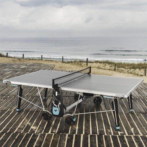 Stół do tenisa stołowego 400X Outdoor Cornilleau - szary