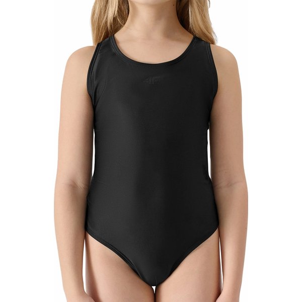 Strój kąpielowy dziewczęcy 4FJWSS24USWSF049 4F - głęboka czerń