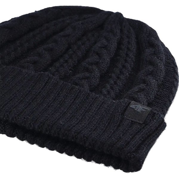 Czapka ACAPF457 4F - głęboka czerń