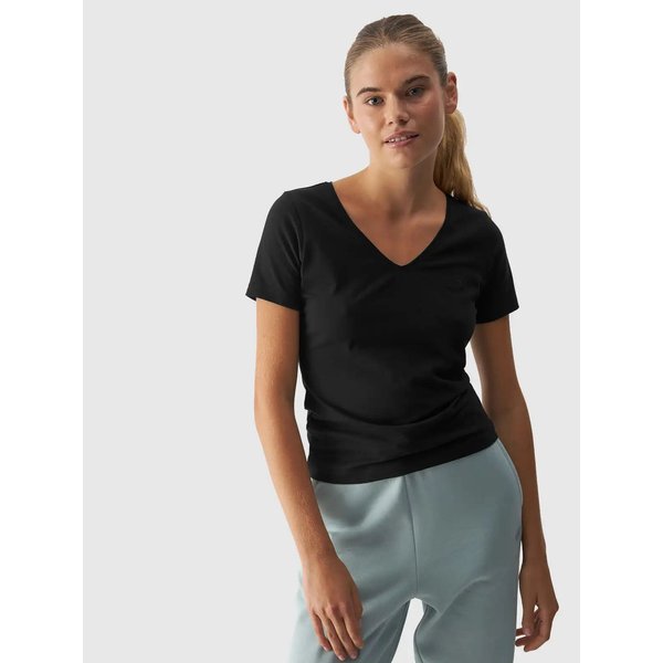 Koszulka damska TTSHF1649 4F - głęboka czerń