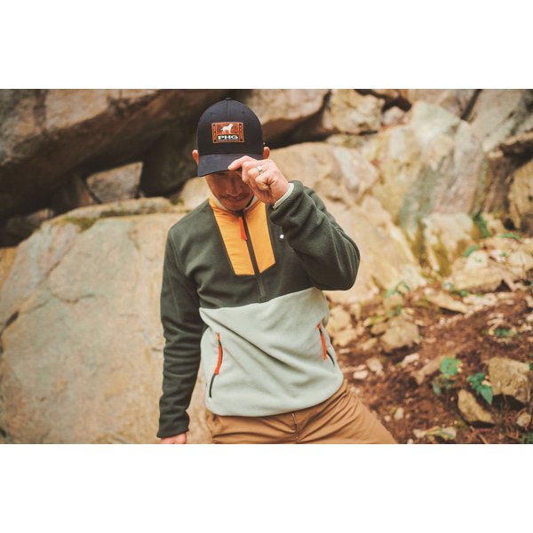 Bluza polarowa męska Sequoia Grove Half Zip Fleece Columbia - Light Camel, Dark Mtn, Coll Navy, Spicy Greenscape