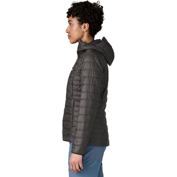 Kurtka puchowa damska Nano Puff Hoody Logo Patagonia - black