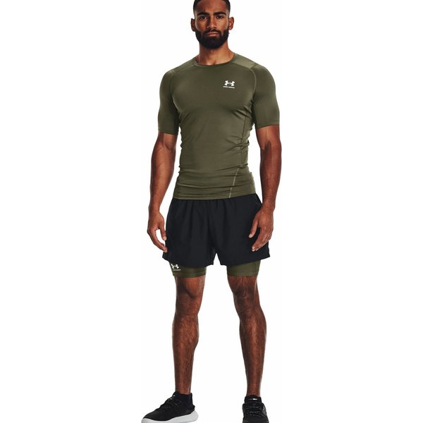 Spodenki kompresyjne męskie HeatGear Under Armour - green