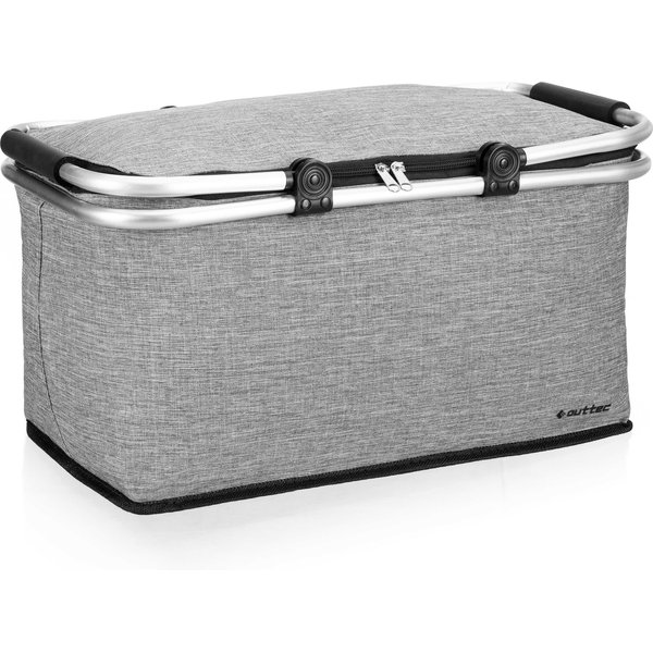 Kosz piknikowy, termiczny Outtec - szary