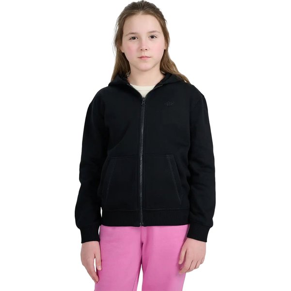 Bluza dziewczęca TSWSF1861 4F - głęboka czerń