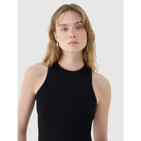 Bezrękawnik damski TSLEF119 4F - głęboka czerń