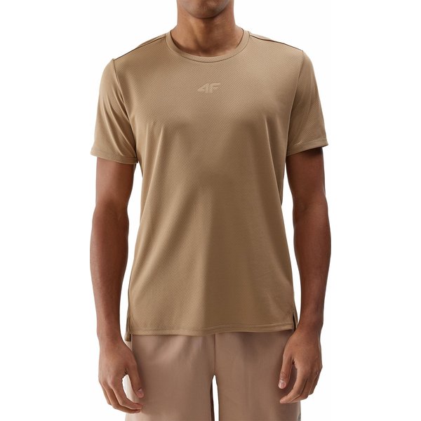 Koszulka męska 4FWSS24TFTSM702 4F - beż