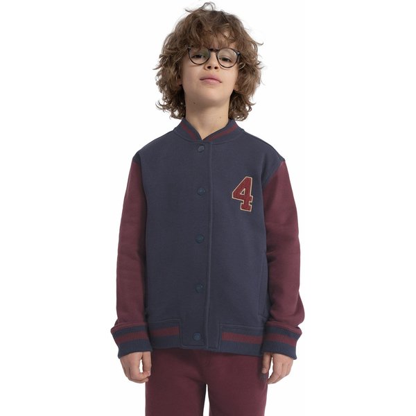 Bluza chłopięca 4FJAW23TSWSM635 4F - granat