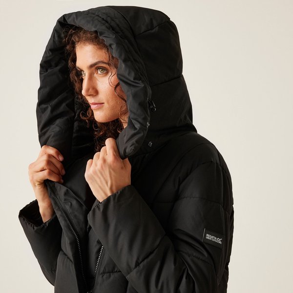 Płaszcz puchowy damski Nurie Regatta - black