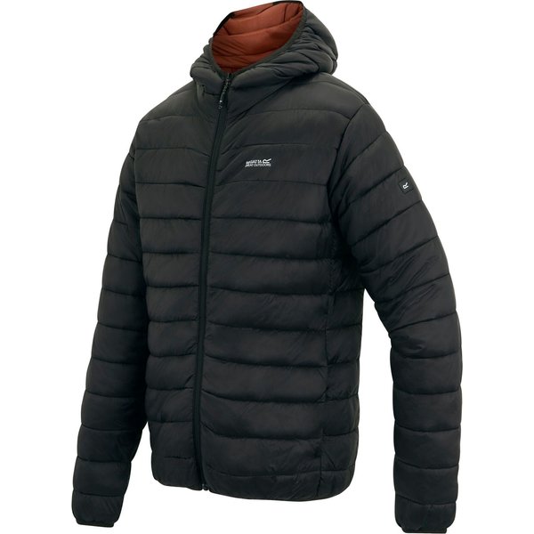 Kurtka puchowa męska Hooded Marizion Regatta - burnt henna/black