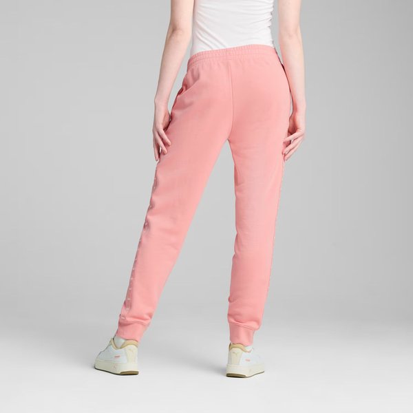 Spodnie dresowe damskie Ess Tape Sweatpants Puma - pink fruit