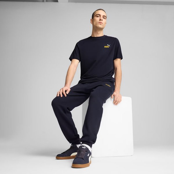 Koszulka męska Essentials 2 Colour Small Logo No.1 Puma - New Navy