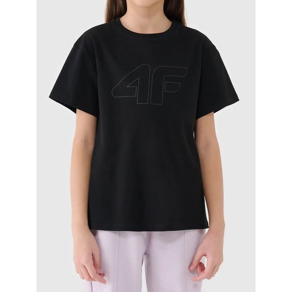 Koszulki dziewczęce TTSHF2333 4F - głęboka czerń