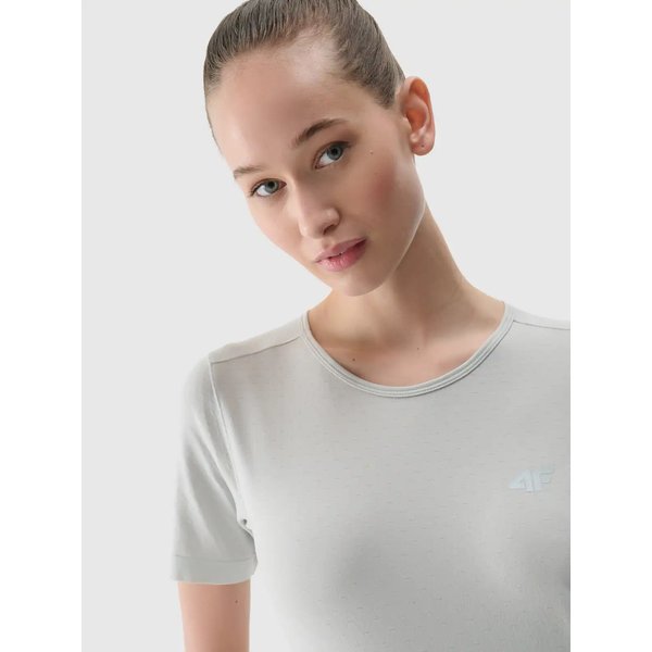 Koszulka damska TFTSF1266 4F - chłodny jasny szary
