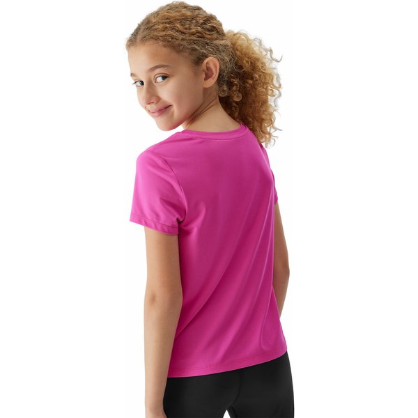 Koszulka dziewczęca 4FJAW23TFTSF433 4F - fuksja