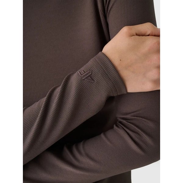 Longsleeve damski TLONF361 4F - brąz