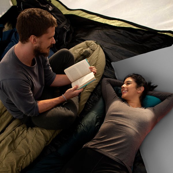 Mata samopompująca Travel 180x53cm Outtec - szara